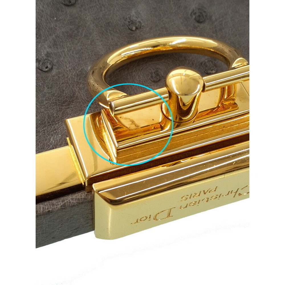 Christian Dior Ostrich Handbag - Picture 6 of 9